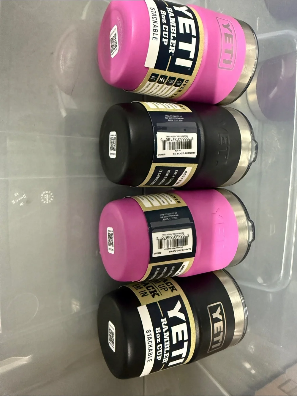 Yeti Rambler Stackable 8oz Cups — Pink. Price is for one cup